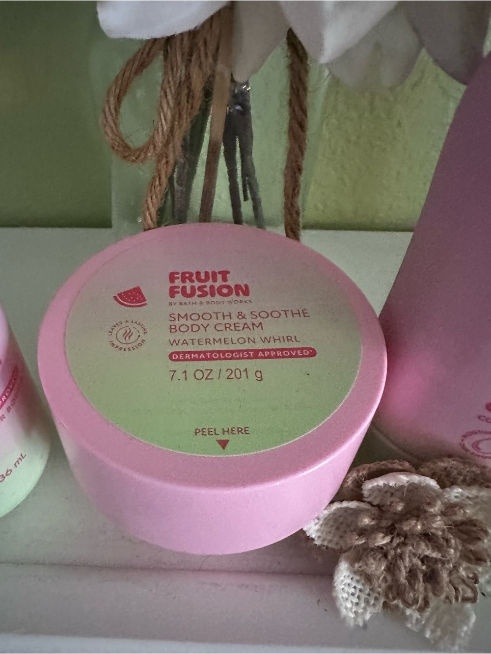 Bath & Body Works Fruit Fusion Watermelon Whirl Set - Pink & Green - Picture 4 of 6